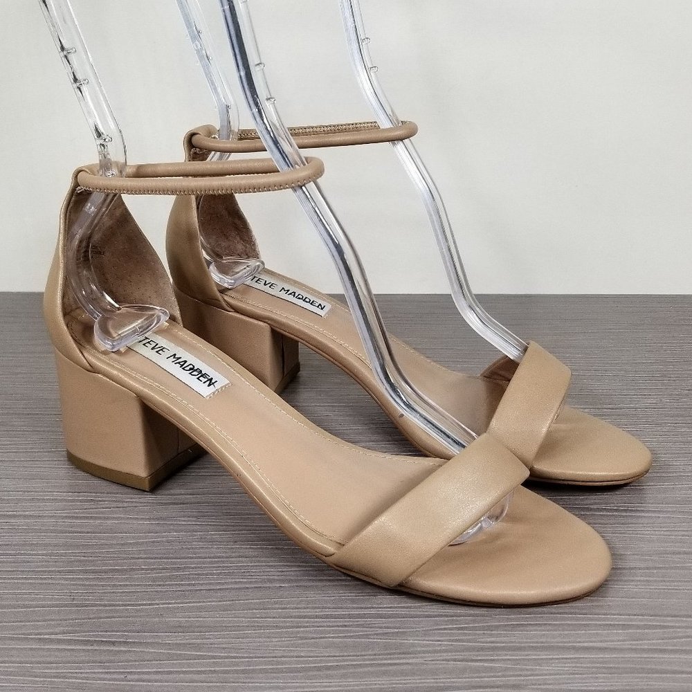 Steve Madden Ireneew Dress Sandal, Nude, Womens Size 6 M